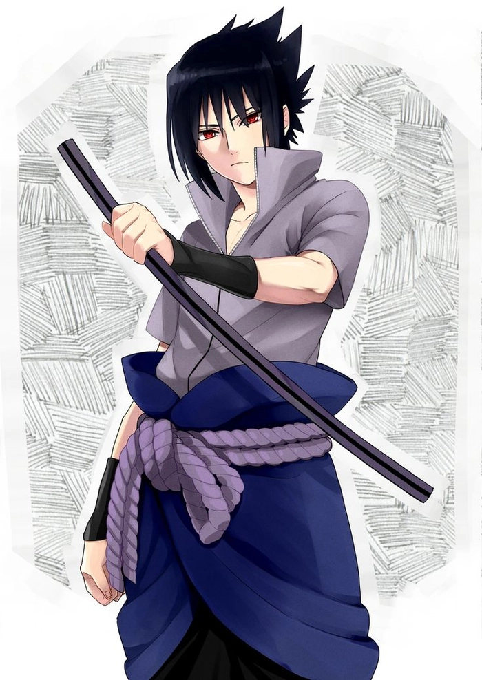 Ảnh Sasuke ngầu cầm katana