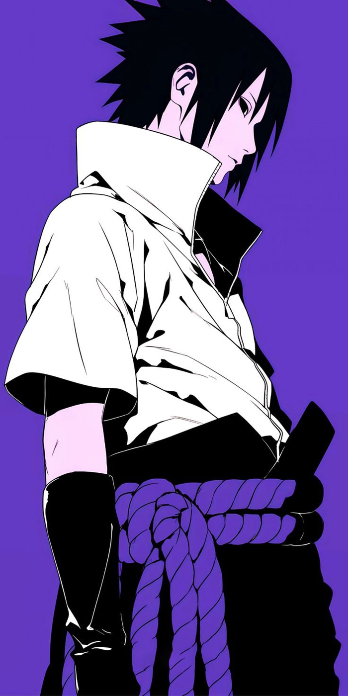 Ảnh Sasuke nhìn nghiêng điển trai