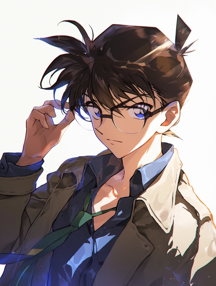Ảnh Shinichi Kudo đang suy luận