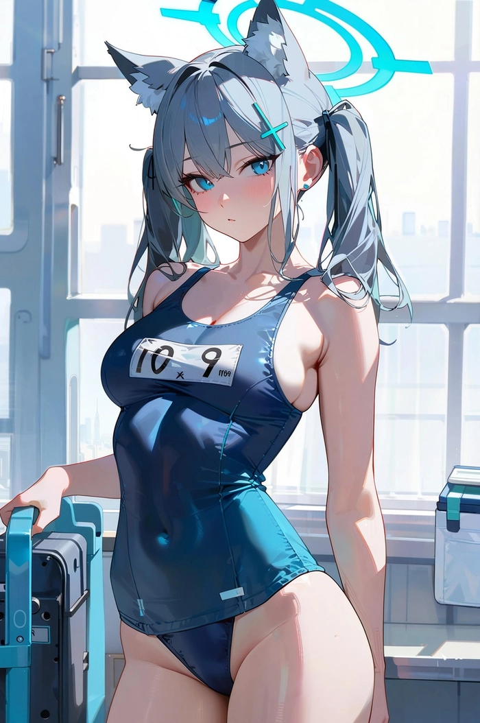 Ảnh Shiroko Sunaookami chibi