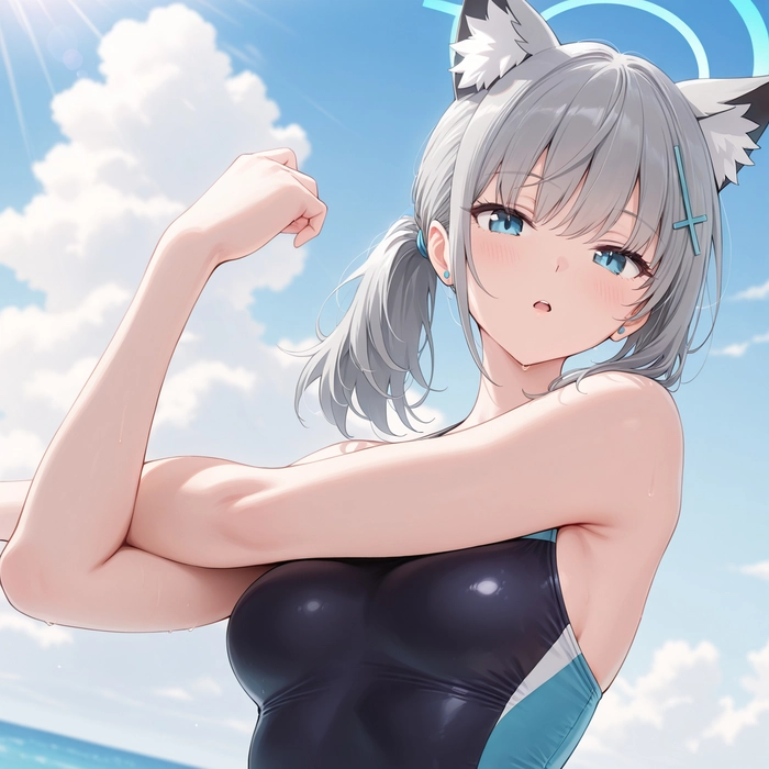Ảnh Shiroko Sunaookami sexy