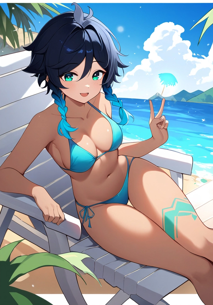 Ảnh Venti Genshin bikini sắc nét