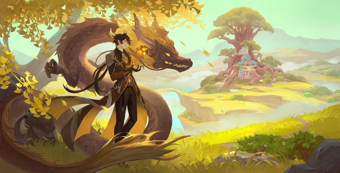 Ảnh Zhongli độc lạ