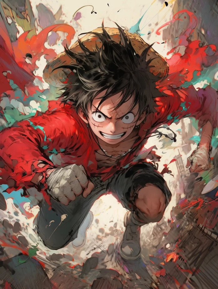 Ảnh anime Luffy chiến đấu mãn nhãn