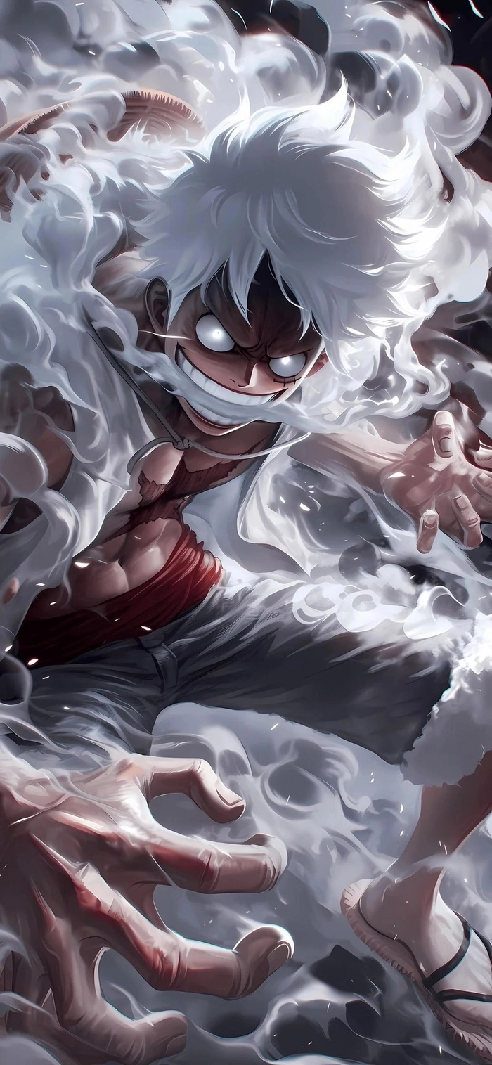Ảnh anime Luffy gear 5 cực chất