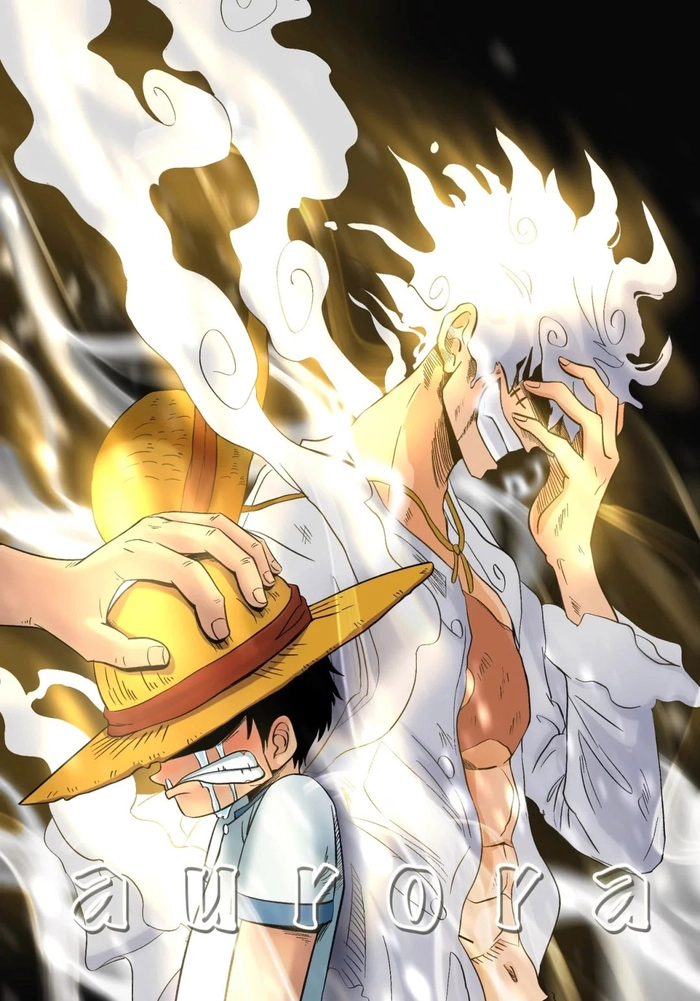 Ảnh anime Luffy gear 5 cực ngầu