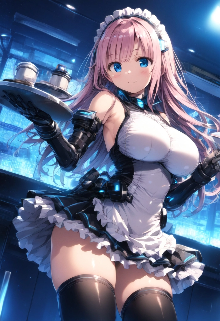 Ảnh anime hầu gái tạo dáng sexy