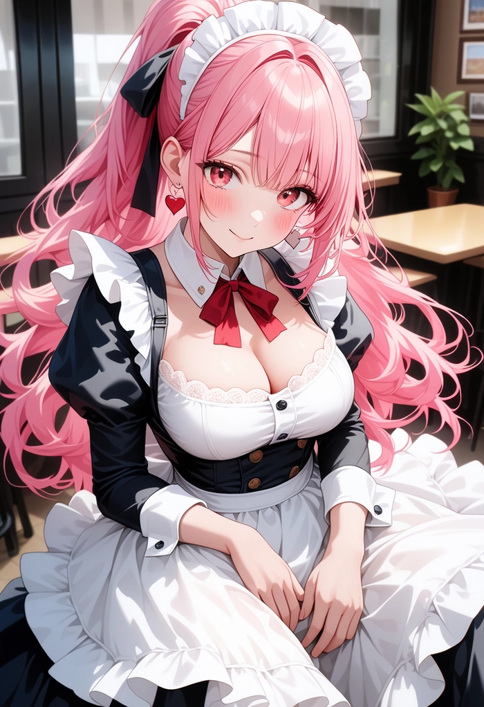 Ảnh anime hầu gái tóc hồng