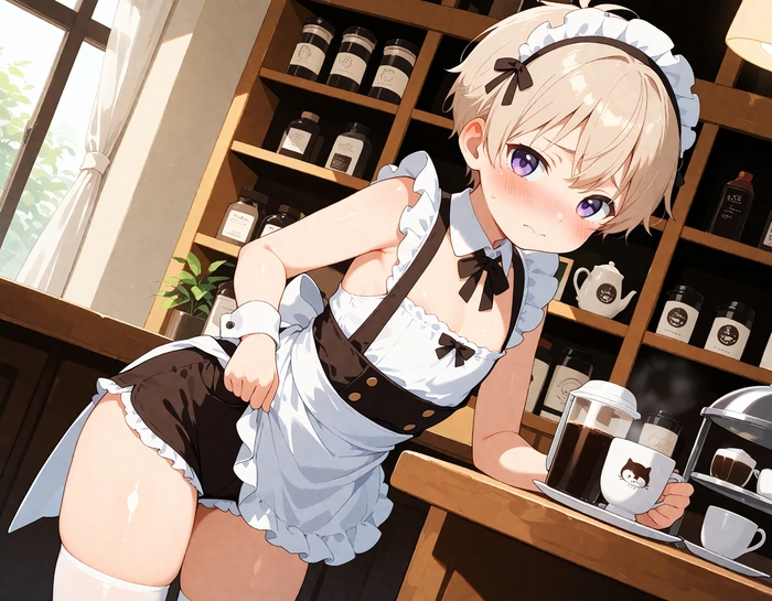 Ảnh anime nam mặc đồ hầu gái độc đáo