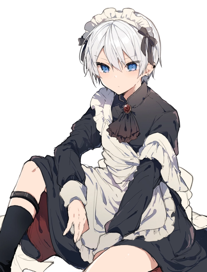 Ảnh anime nam mặc đồ hầu gái ngầu