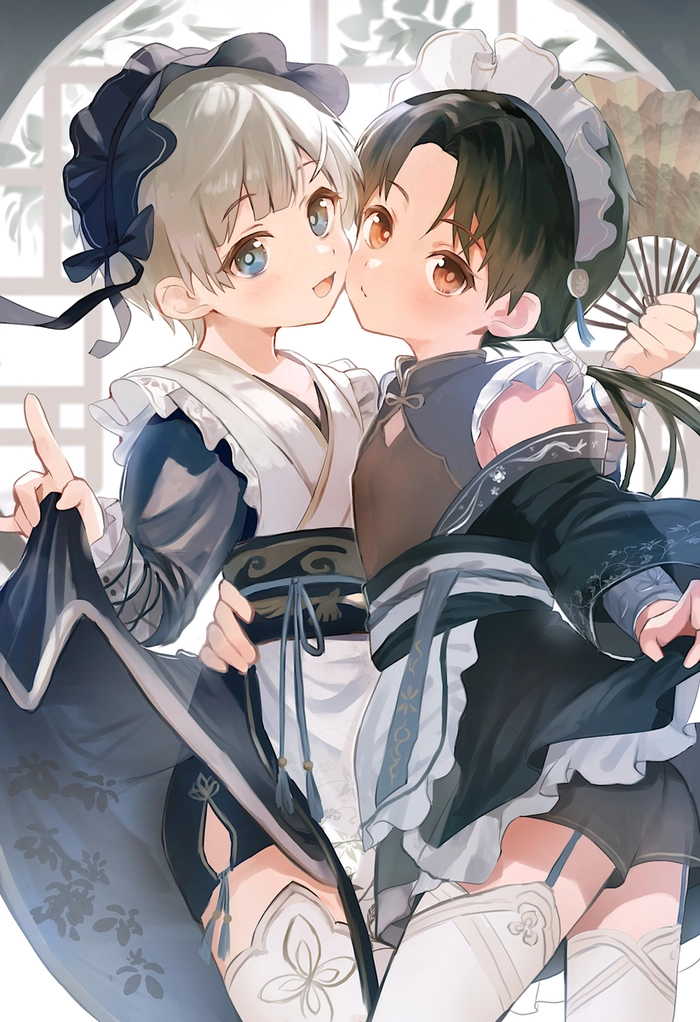 Ảnh anime nam mặc đồ hầu gái phong cách