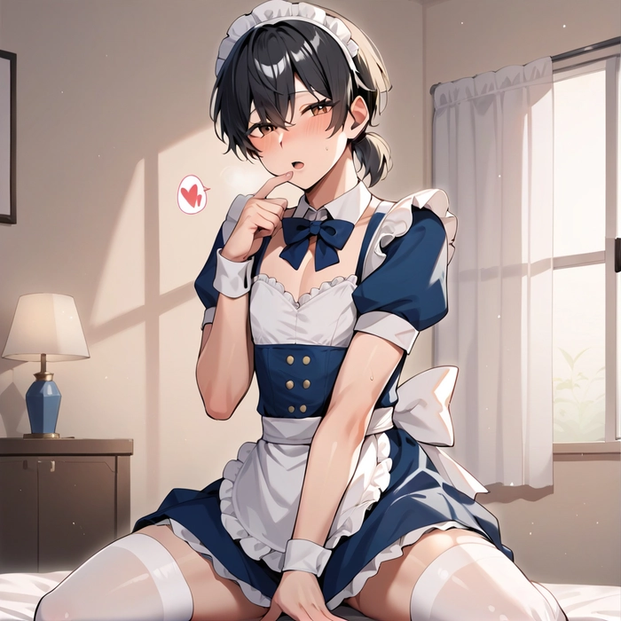 Ảnh anime nam mặc đồ hầu gái sexy