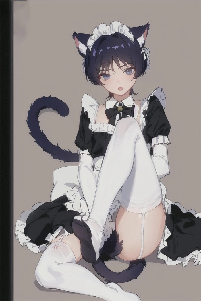 Ảnh anime nam mặc váy hầu gái gợi cảm