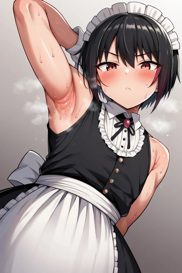 Ảnh anime nam mặc váy hầu gái mềm mại