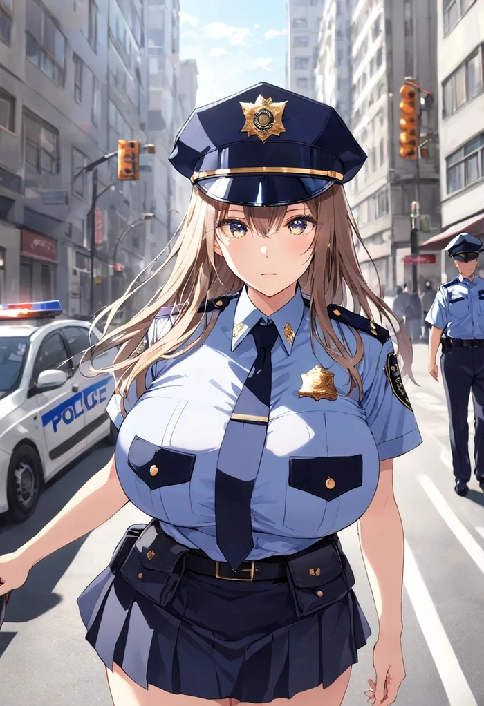 Ảnh anime nữ cảnh sát quyến rũ