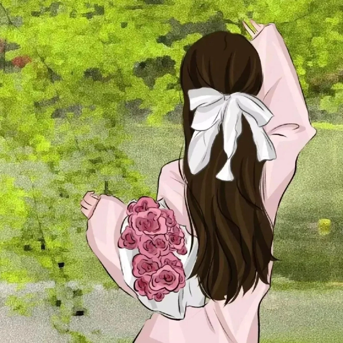Ảnh anime nữ che mặt đầy bí ẩn