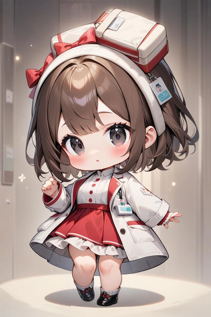Ảnh bác sĩ nữ anime chibi cute