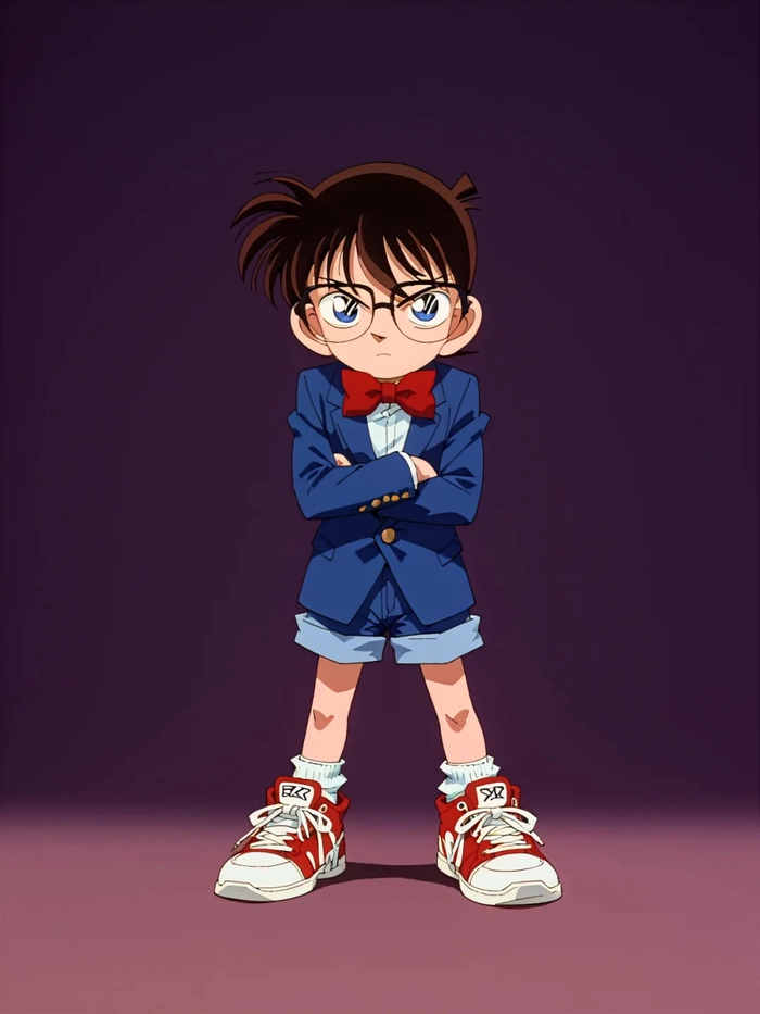 Ảnh chibi Conan cute dễ thương