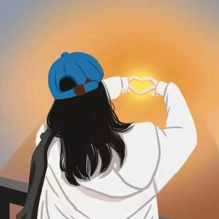 Ảnh cô gái anime che mặt với áo khoác rộng