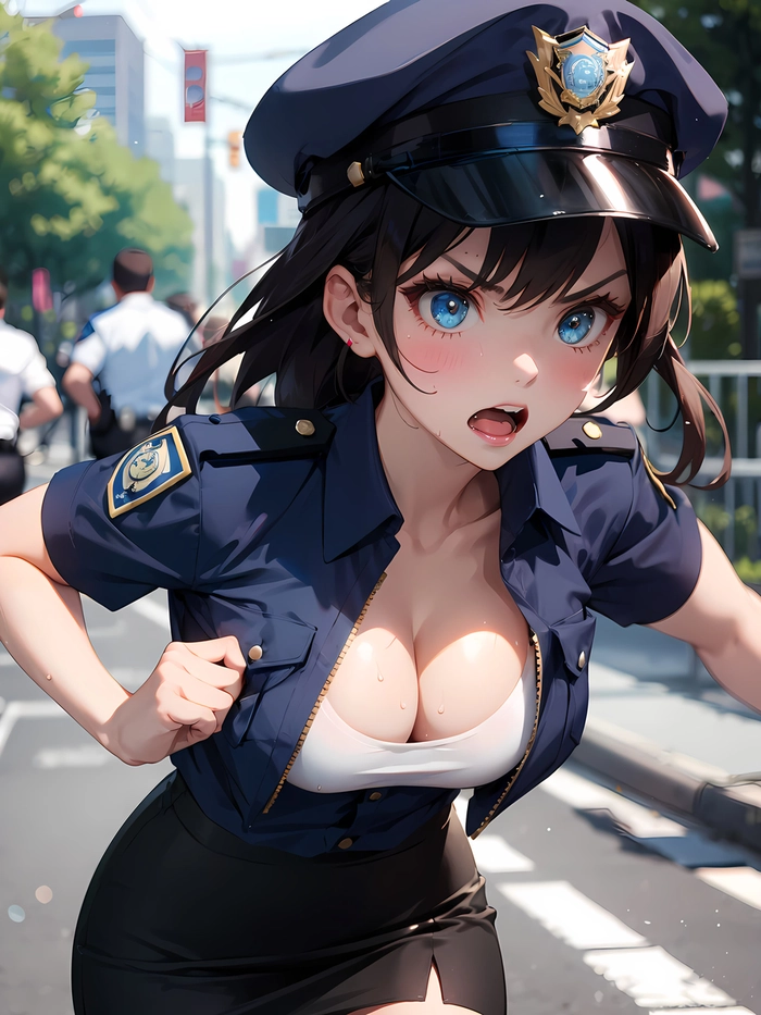 Ảnh cosplay nữ cảnh sát anime đẹp