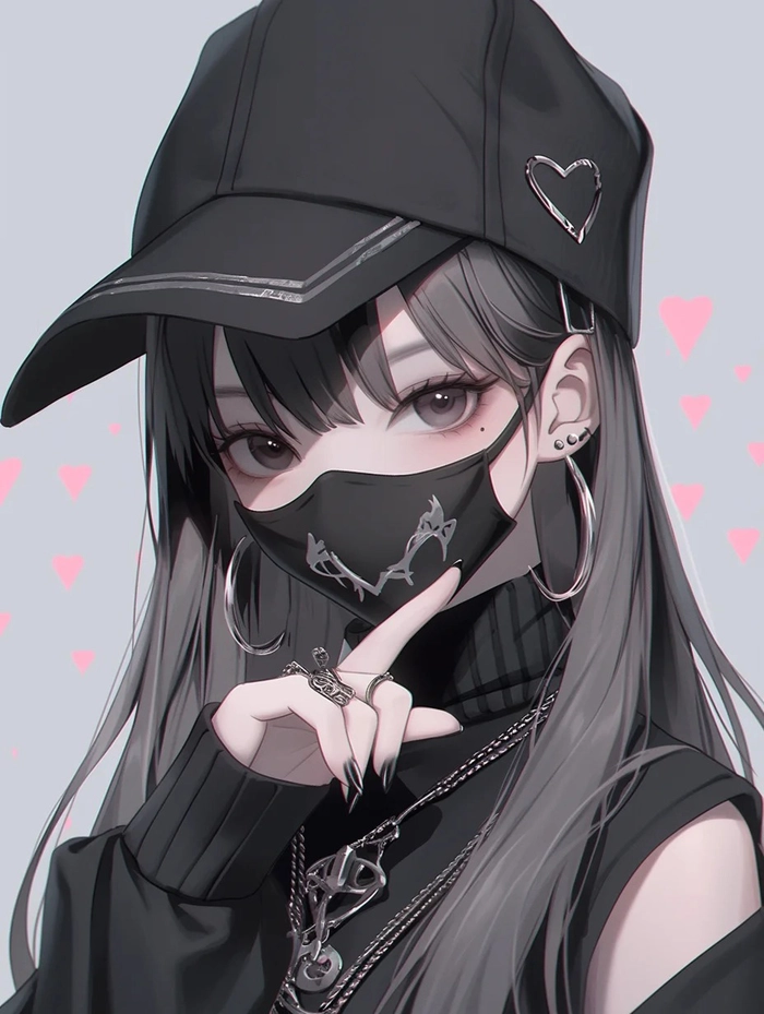 Ảnh gái anime che mặt bằng tay