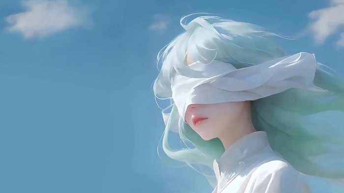 Ảnh gái anime che mặt bí ẩn và sexy
