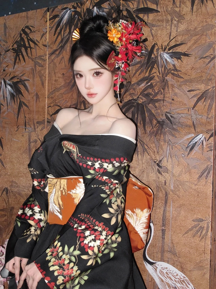 Ảnh gái sexy mặc kimono