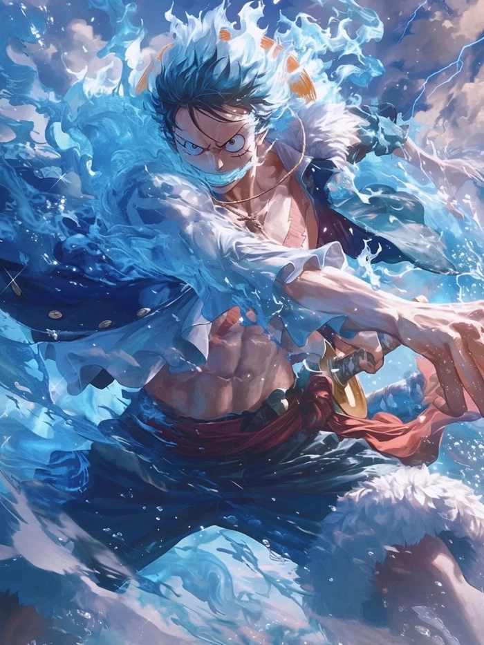 Ảnh nền đẹp anime Luffy gear 5