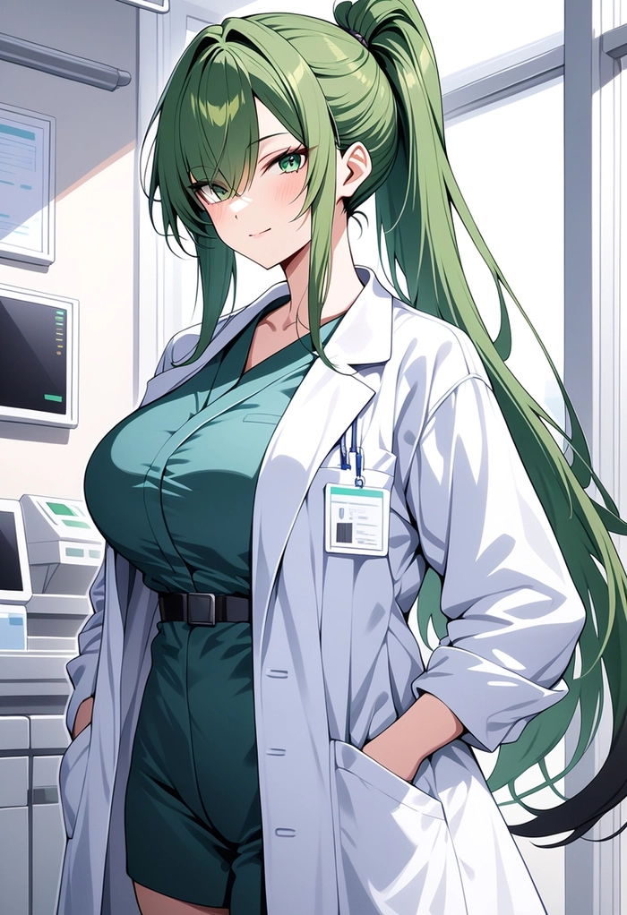 Ảnh nữ bác sĩ anime quyến rũ