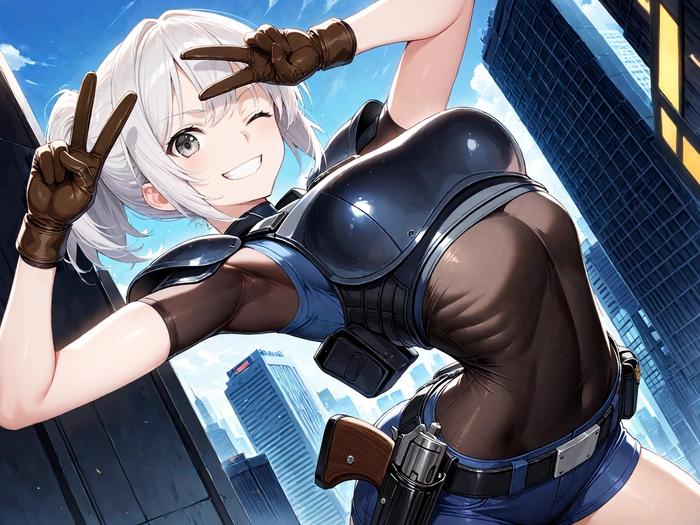 Ảnh nữ cảnh sát anime dễ thương sexy