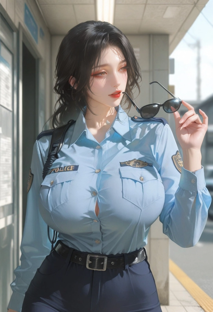 Ảnh nữ cảnh sát anime xinh đẹp