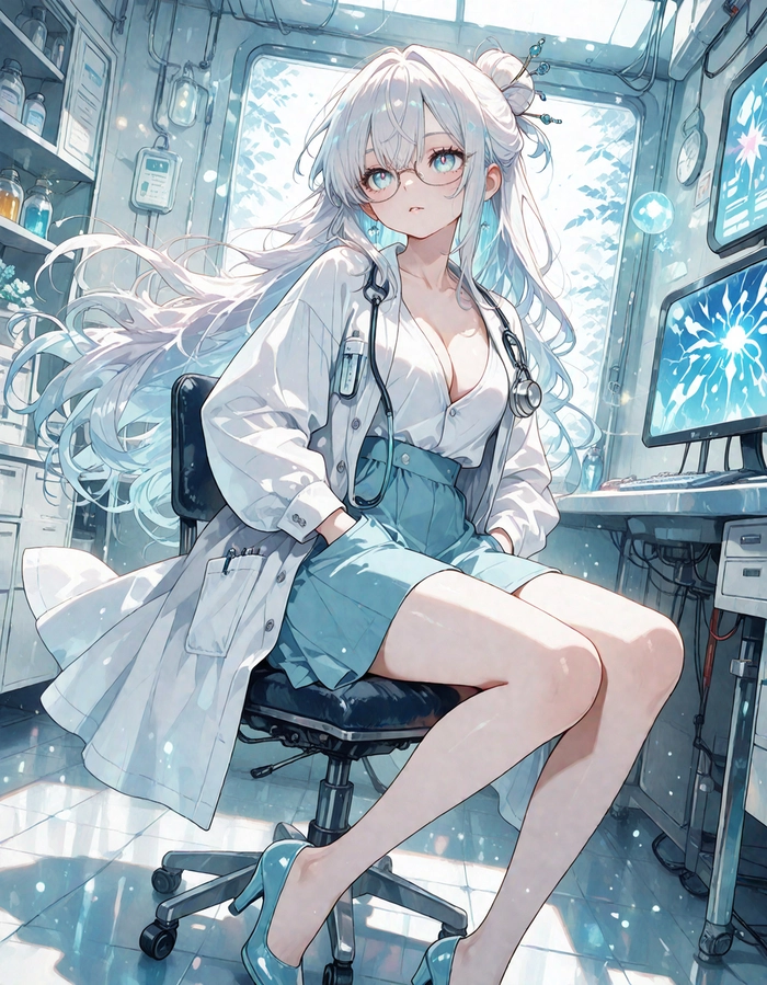 Ảnh sexy bác sĩ anime nữ