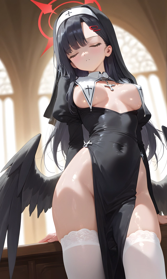 Anime nữ tu ánh mắt quyến rũ