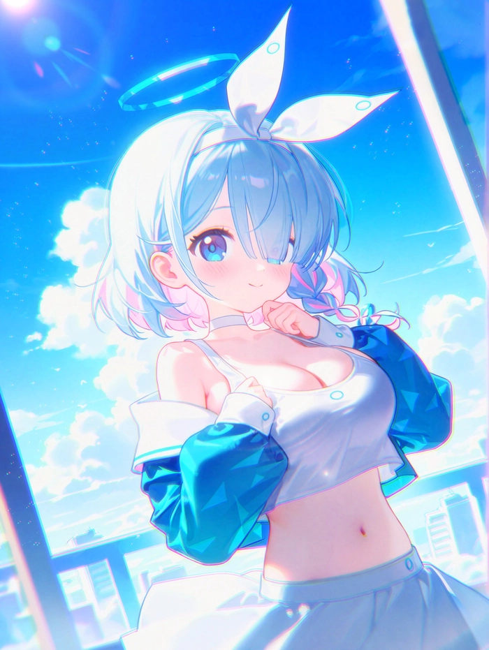 Arona anime mỉm cười cute