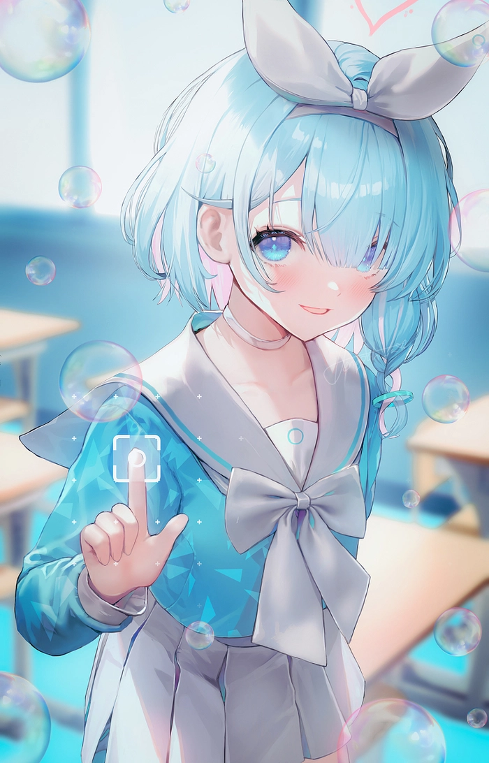 Arona chibi mặc váy