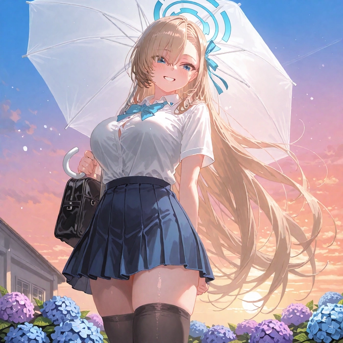 Asuna Ichinose mặc váy ngắn dễ thương