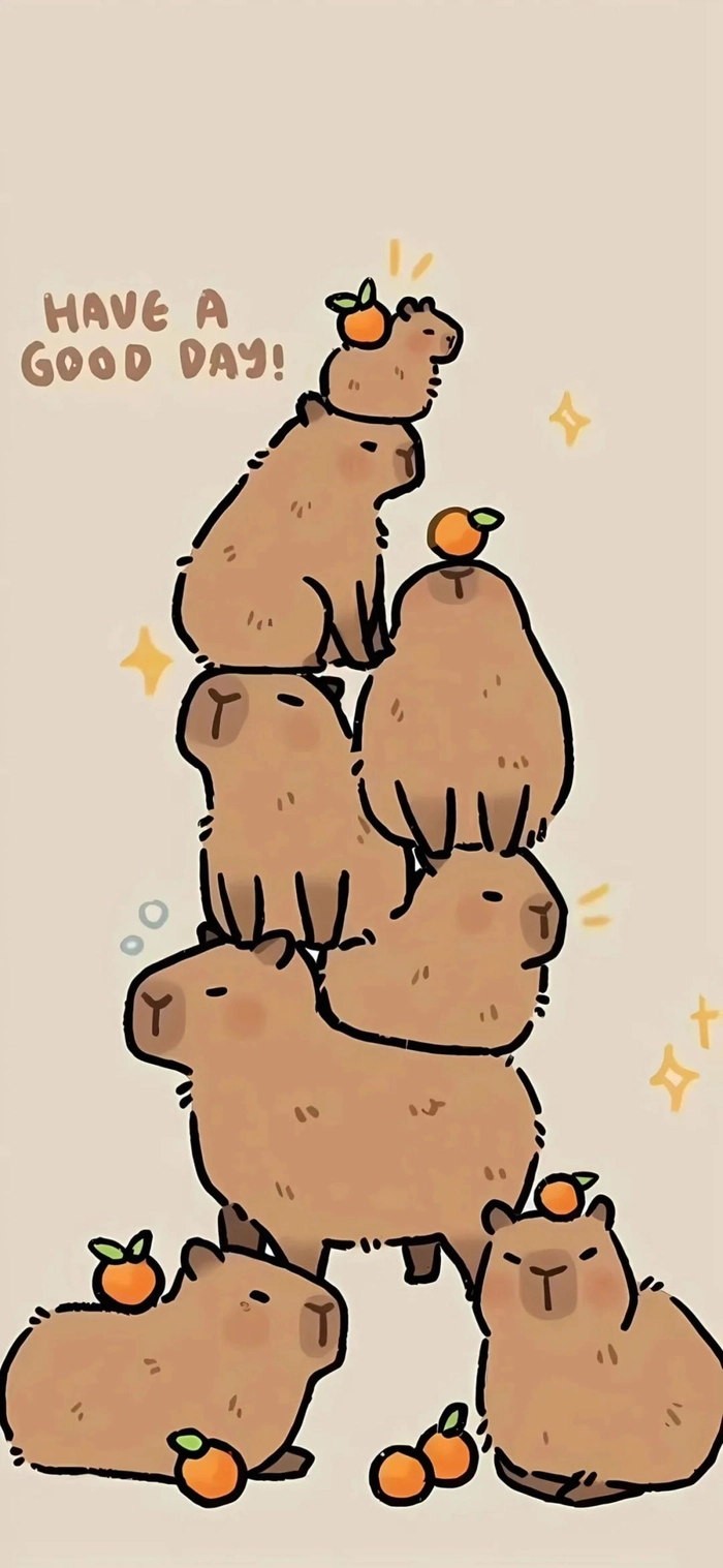 Capybara anime siêu dễ thương