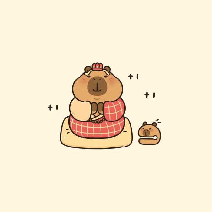 Capybara chibi phong cách anime