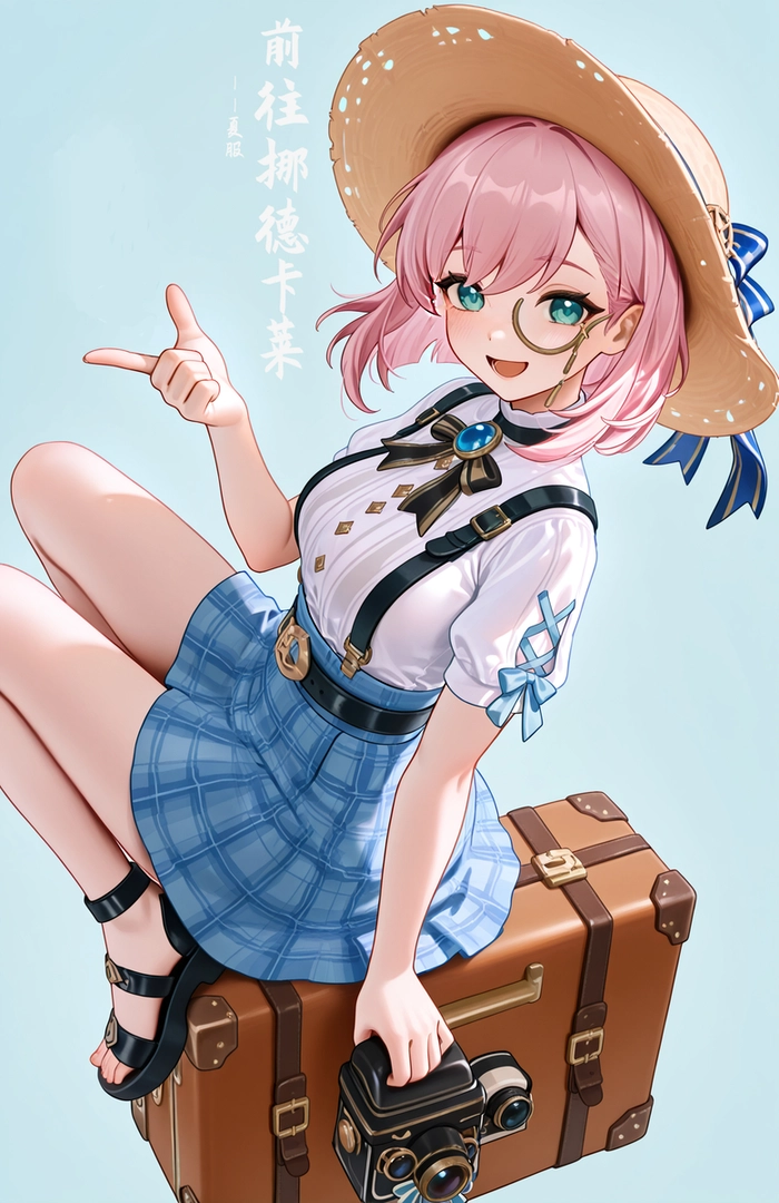 Charlotte Genshin tạo dáng chibi sexy