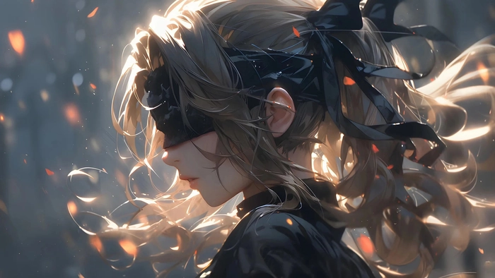 Cô gái anime sexy che mặt cực chất