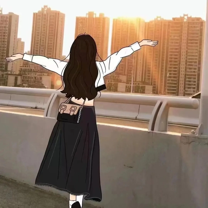 Gái xinh anime che mặt dáng chuẩn