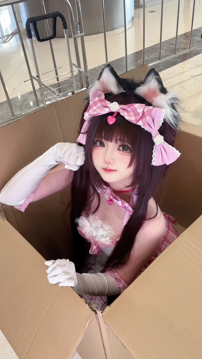 Gái xinh cosplay mèo với trang phục ôm sát