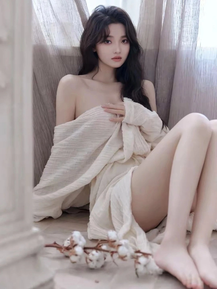 Gái xinh da trắng mặc đồ ngủ