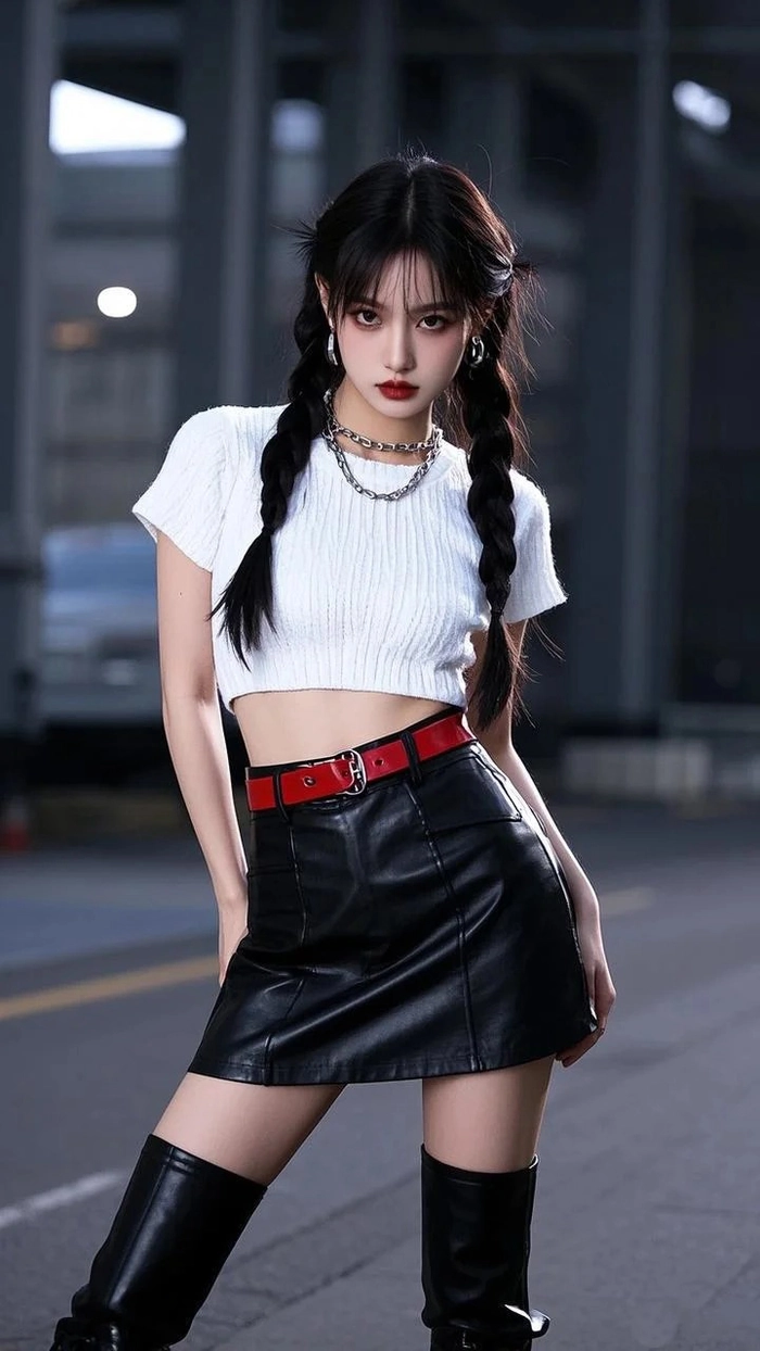 Gái xinh mặc váy body tiktok