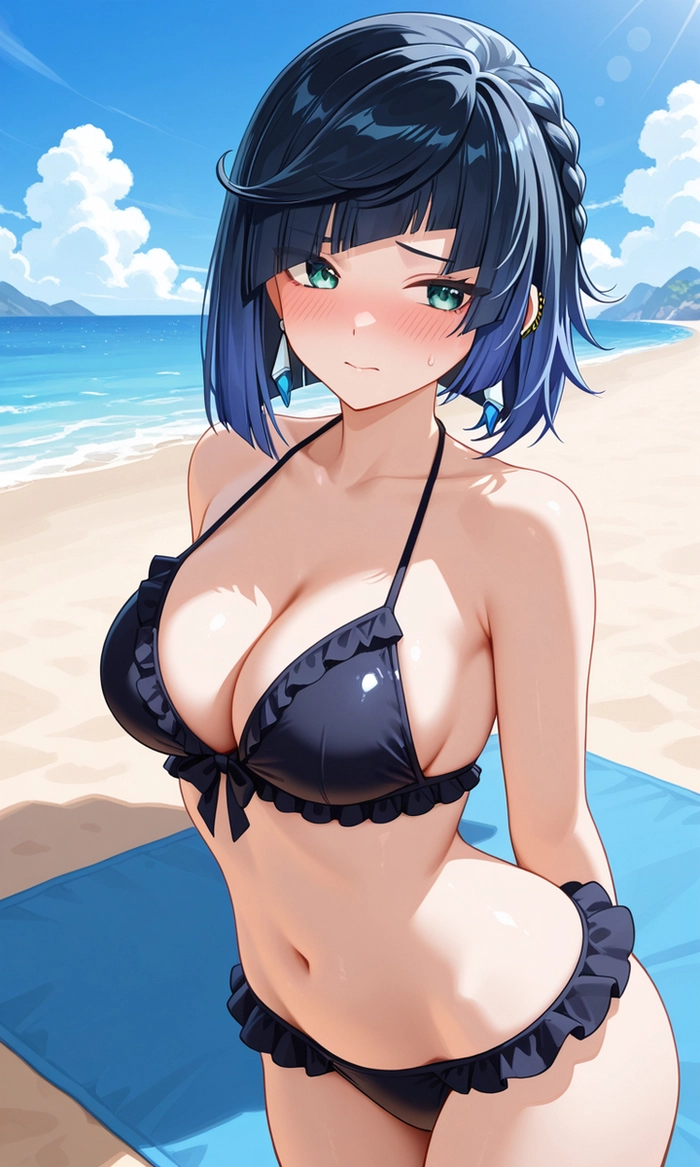 Genshin Impact Yelan sexy fanart