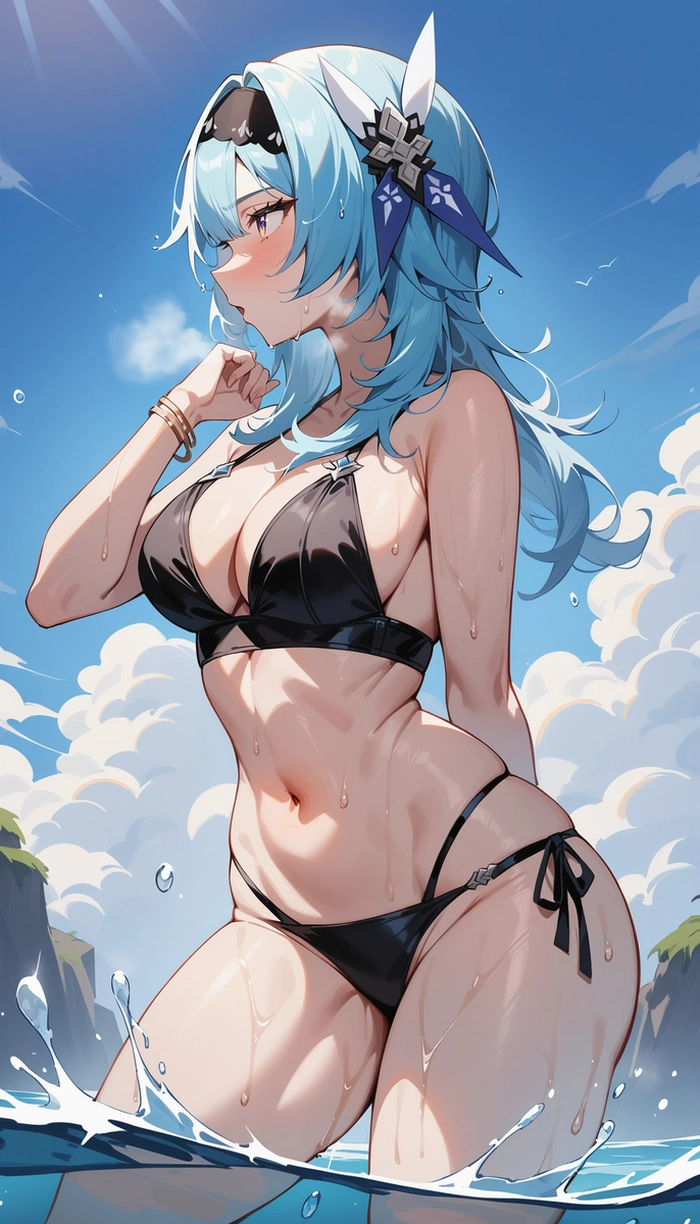 Genshin impact Eula diện bikini