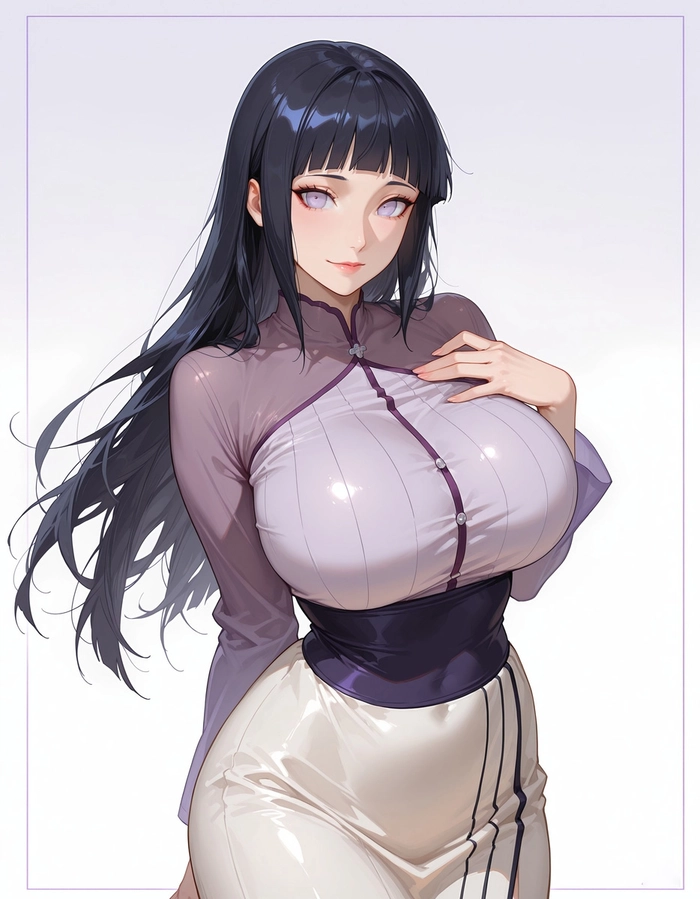 Hinata Hyuga chibi tạo dáng cute