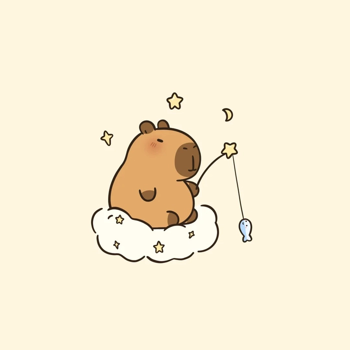 Hình Capybara anime dễ cưng