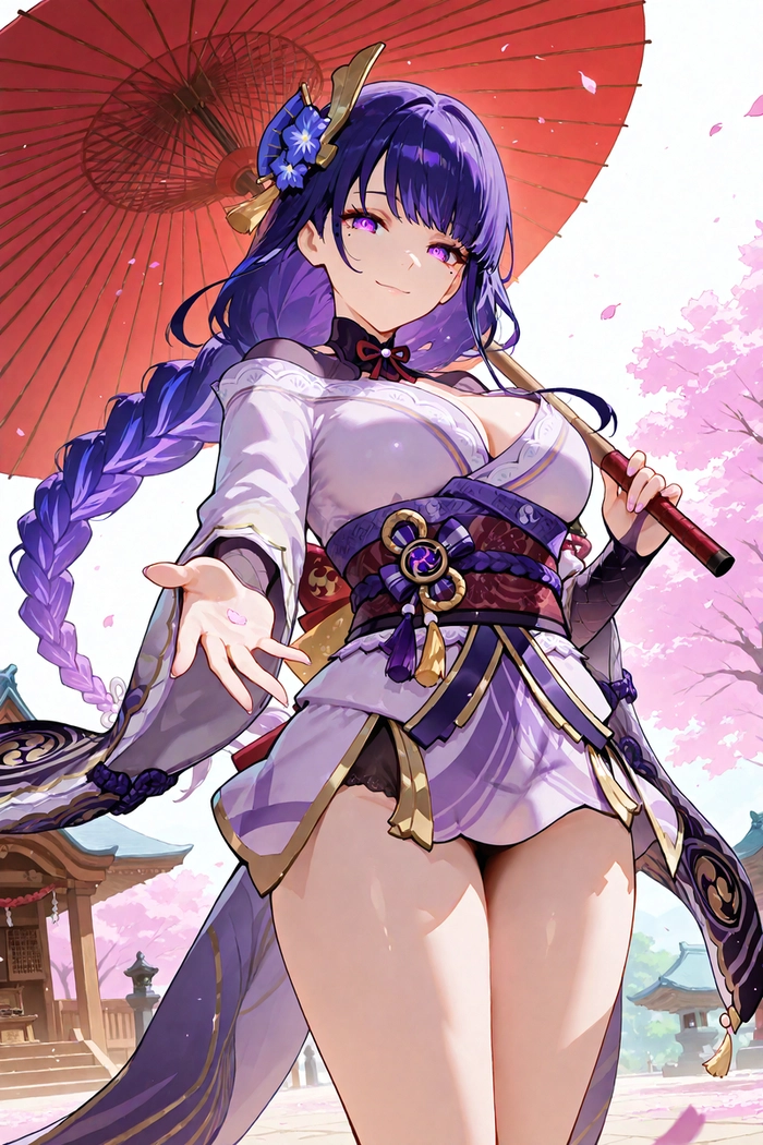 Hình Raiden Shogun tự tin sexy