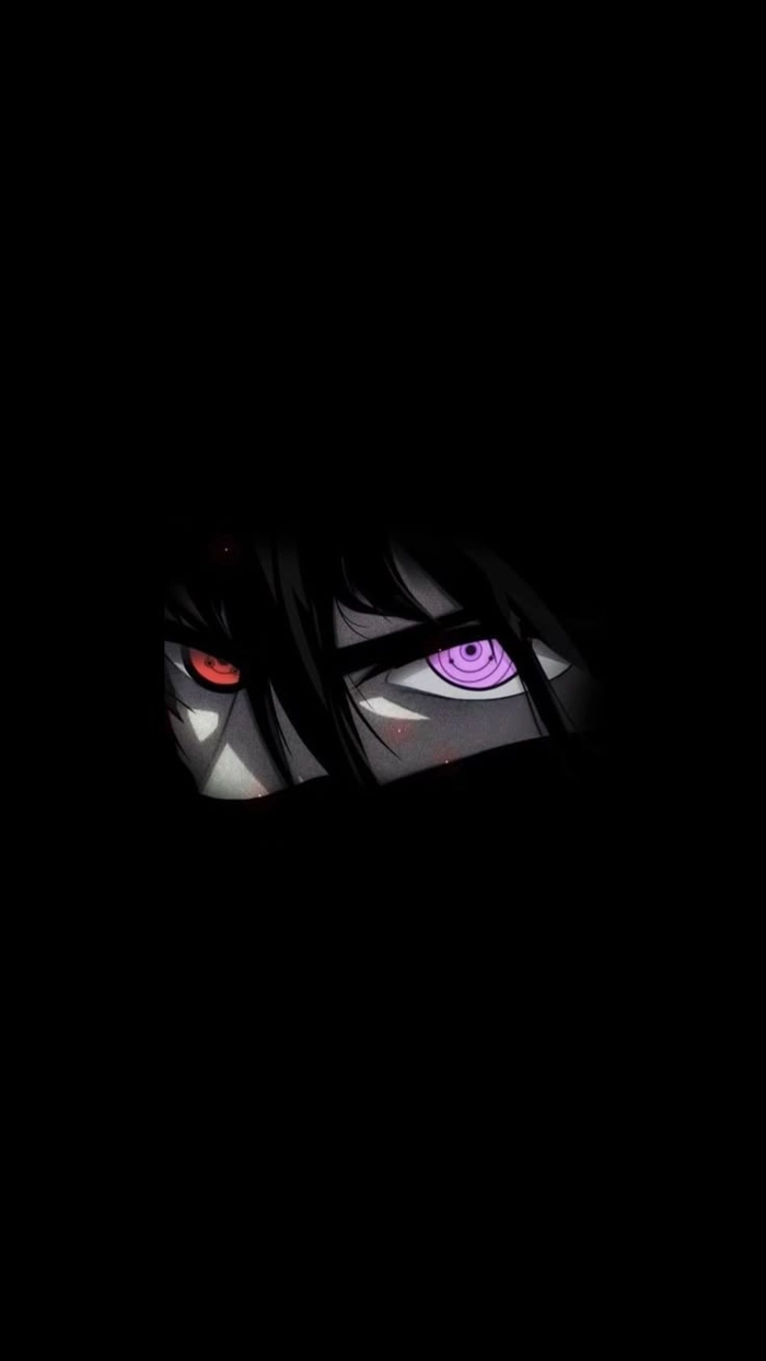 Hình Sasuke bước đi trong bóng tối